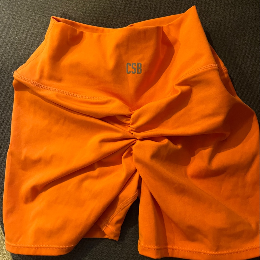 Crop Shop Boutique Orange Athletic Shorts